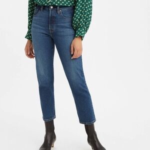 EXCELLENT Levi's 501 Original Stretch Cropped Jeans - Charleston Blue - 24 x 26